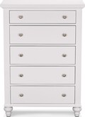 Bedroom Furniture-Savannah White Chest