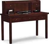 Kids Furniture-Savannah Cherry II Desk & Hutch