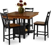 Dining Room Furniture-Memphis 5 Pc. Counter-Height Dinette