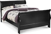 Neo Classic Black Queen Bed