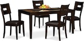 Dining Room Furniture-Cyprus 5 Pc. Dinette