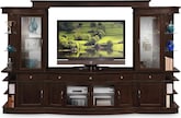 Urban Manor 4 Pc. Entertainment Wall Unit