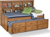 Kids Furniture-Varsity Pine II Twin Daybed with Trundle