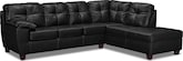 Living Room Furniture-Rialto 2 Pc. Sectional with Chaise (Reverse)