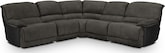 Living Room Furniture-Del Mar II 5 Pc. Power Reclining Sectional