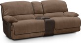 Living Room Furniture-Del Mar 3 Pc. Power Reclining Sofa with Console
