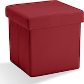 Living Room Furniture-Leigh Folding Cube Ottoman