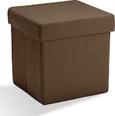 Living Room Furniture-Leigh Folding Cube Ottoman