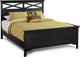 Bedroom Furniture-Plantation Cove Black Queen Bed