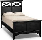 Kids Furniture-Plantation Cove Black II Twin Bed