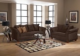Living Room Furniture-The Adrian Chocolate Collection-Adrian Chocolate Sofa