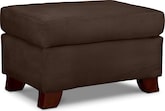 Adrian Chocolate Ottoman