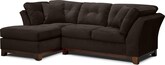 Living Room Furniture-Solace Chocolate II 2 Pc. Sectional (Alternate)