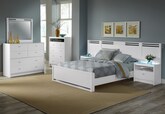 Bedroom Furniture-The Bally White II Collection-Bally White II King Wall Bed