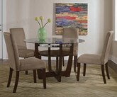 Dining Room Furniture-Alcove Beige 5 Pc. Dinette