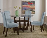 Dining Room Furniture-Alcove Aqua 5 Pc. Dinette