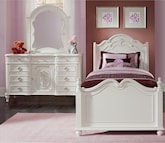 Bouquet White 5 Pc. Full Bedroom
