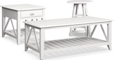 Accent and Occasional Furniture-The Plantation Cove Coastal White Collection-Plantation Cove Coastal White Cocktail Table