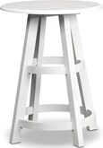 Accent and Occasional Furniture-Plantation Cove Coastal White Lamp Table