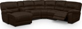 Wyoming Saddle 5 Pc. Reclining Sectional (Reverse)