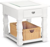 Plantation Cove White End Table