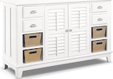 Accent and Occasional Furniture-Plantation Cove White Console Table