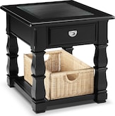 Accent and Occasional Furniture-Plantation Cove Black End Table