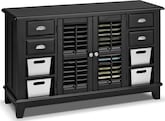 Accent and Occasional Furniture-Plantation Cove Black Console Table