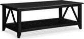 Plantation Cove Coastal Black Cocktail Table