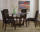 Dining Room Furniture-Alcove Chocolate 5 Pc. Dinette
