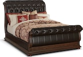Monticello Pecan II Queen Bed