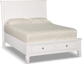 Charleston Bay White II Queen Storage Bed