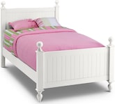 Colorworks White Full Bed