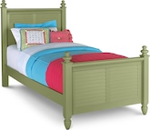 Seaside Green Twin Bed