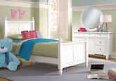 Seaside White 5 Pc. Full Bedroom