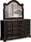 Bedroom Furniture-Glenmere Smoke Dresser & Mirror