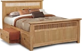 Arts & Crafts Light Storage Queen Storage Bed