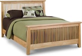 Arts & Crafts Light Queen Bed
