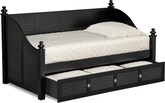 Seaside Black II Daybed with Trundle