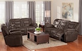 Living Room Furniture-The Tacoma Collection-Tacoma Dual Power Reclining Sofa