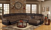 Living Room Furniture-The Frontier Collection-Frontier 6 Pc. Power Reclining Sectional