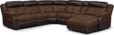 Living Room Furniture-Frontier 6 Pc. Power Reclining Sectional