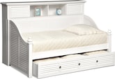 Seaside White II Bookcase Daybed with Trundle