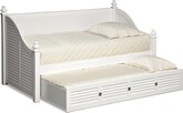 Seaside White II Daybed with Trundle