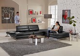 Living Room Furniture-The Monza Collection-Monza 3 Pc. Sectional With Music Console