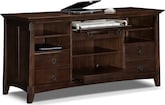 Arts & Crafts Dark Workstation Credenza