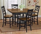 Dining Room Furniture-Chesapeake 5 Pc. Counter-Height Dinette