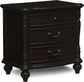 Bedroom Furniture-Garden Gate Ebony Nightstand