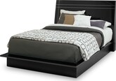 Bedroom Furniture-Dimora Black II Queen Bed