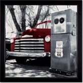 Vintage Red Truck Framed Print